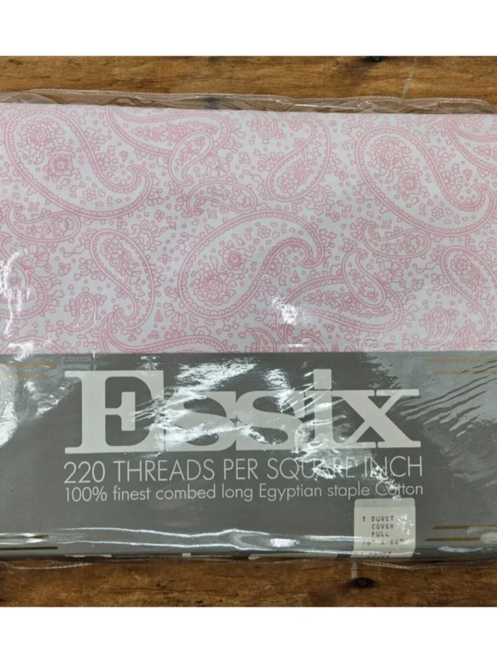 New Essix Pink Paisley Duvet Cover Full Size Egyptian Cotton Belgium
